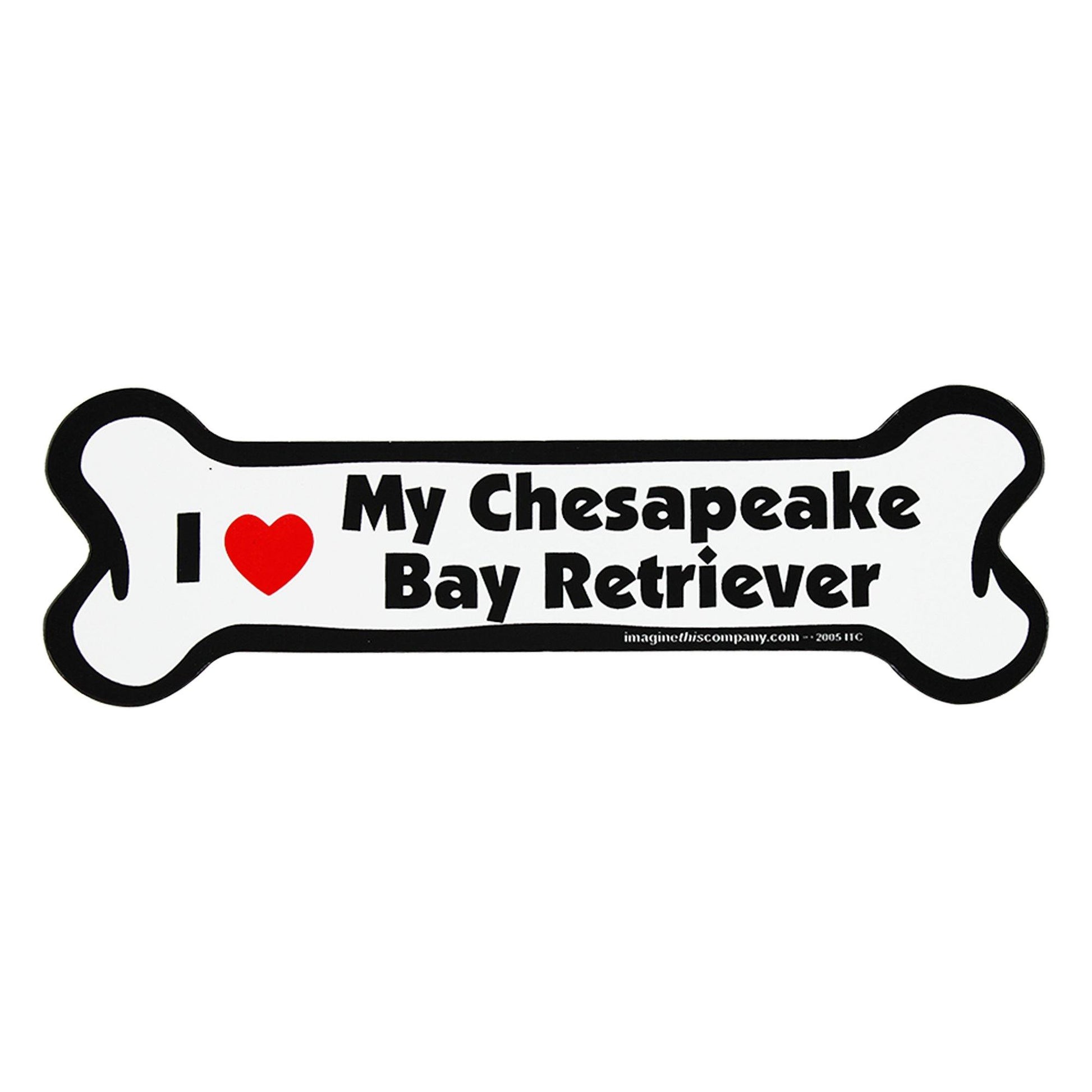 I Love My Dog Car Magnet: Breeds A - K