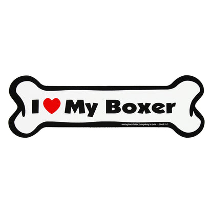 I Love My Dog Car Magnet: Breeds A - K