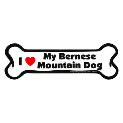 I Love My Dog Car Magnet: Breeds A - K