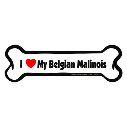 I Love My Dog Car Magnet: Breeds A - K