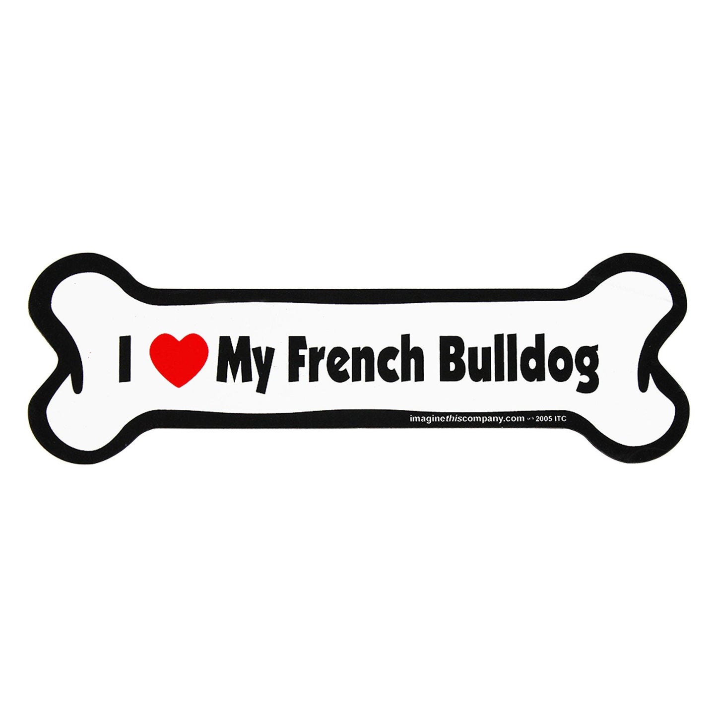 I Love My Dog Car Magnet: Breeds A - K