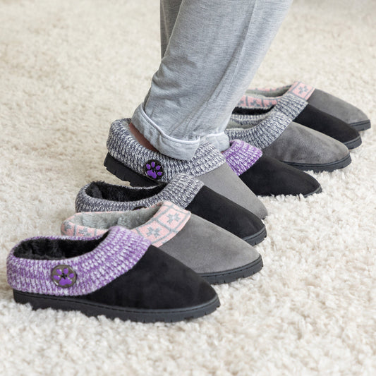 Purple Paw Comfy Clog Slippers