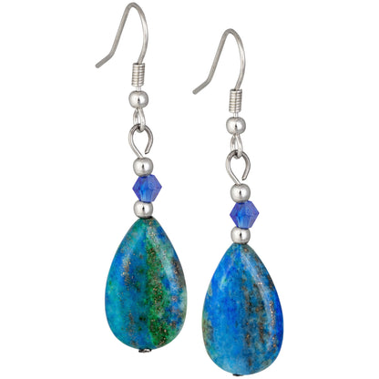 Stone Teardrop Earrings