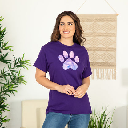 Rainbow Watercolor Paw T-Shirt