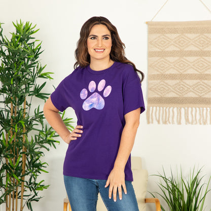 Rainbow Watercolor Paw T-Shirt