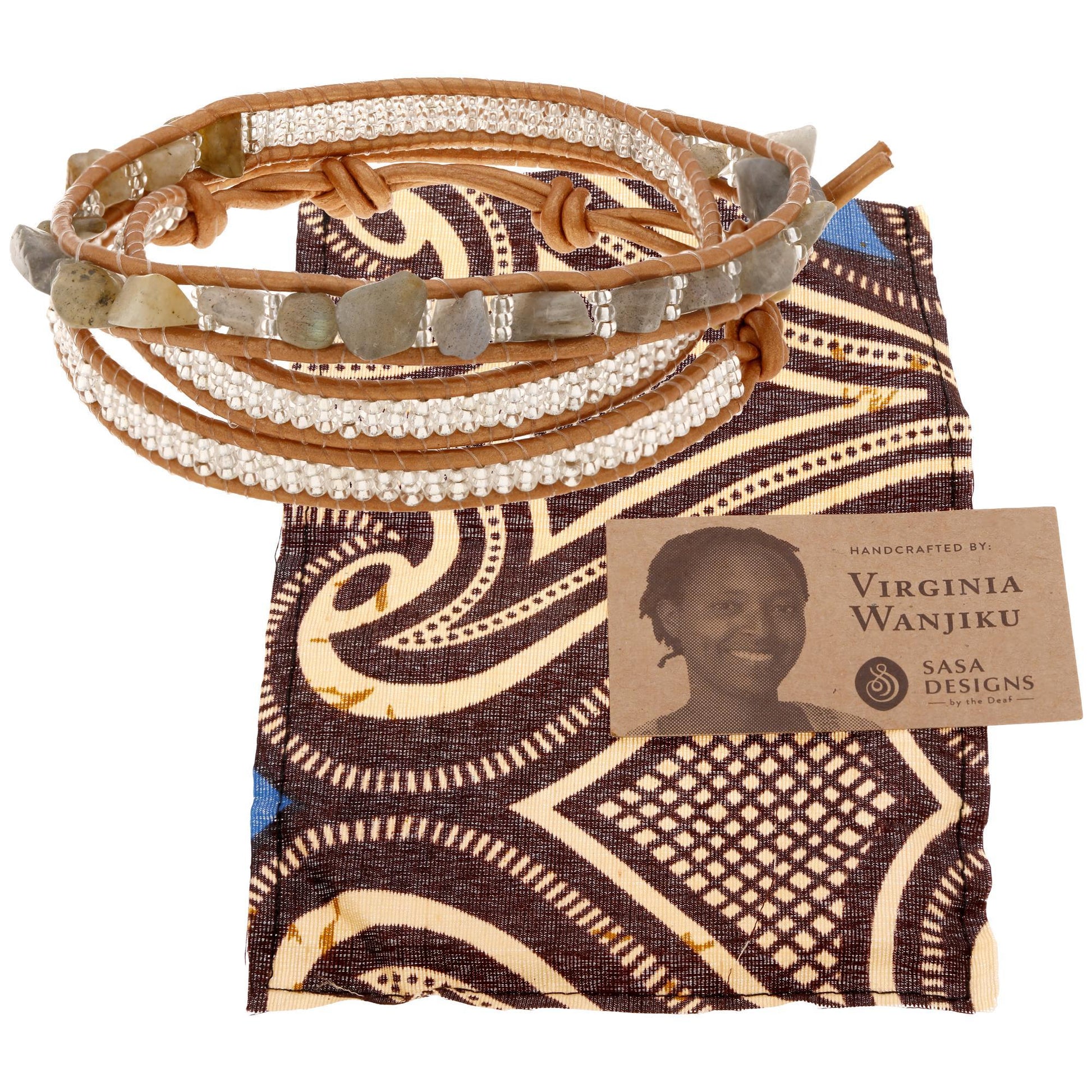 Sasa Earth 3x Wrap Bracelet