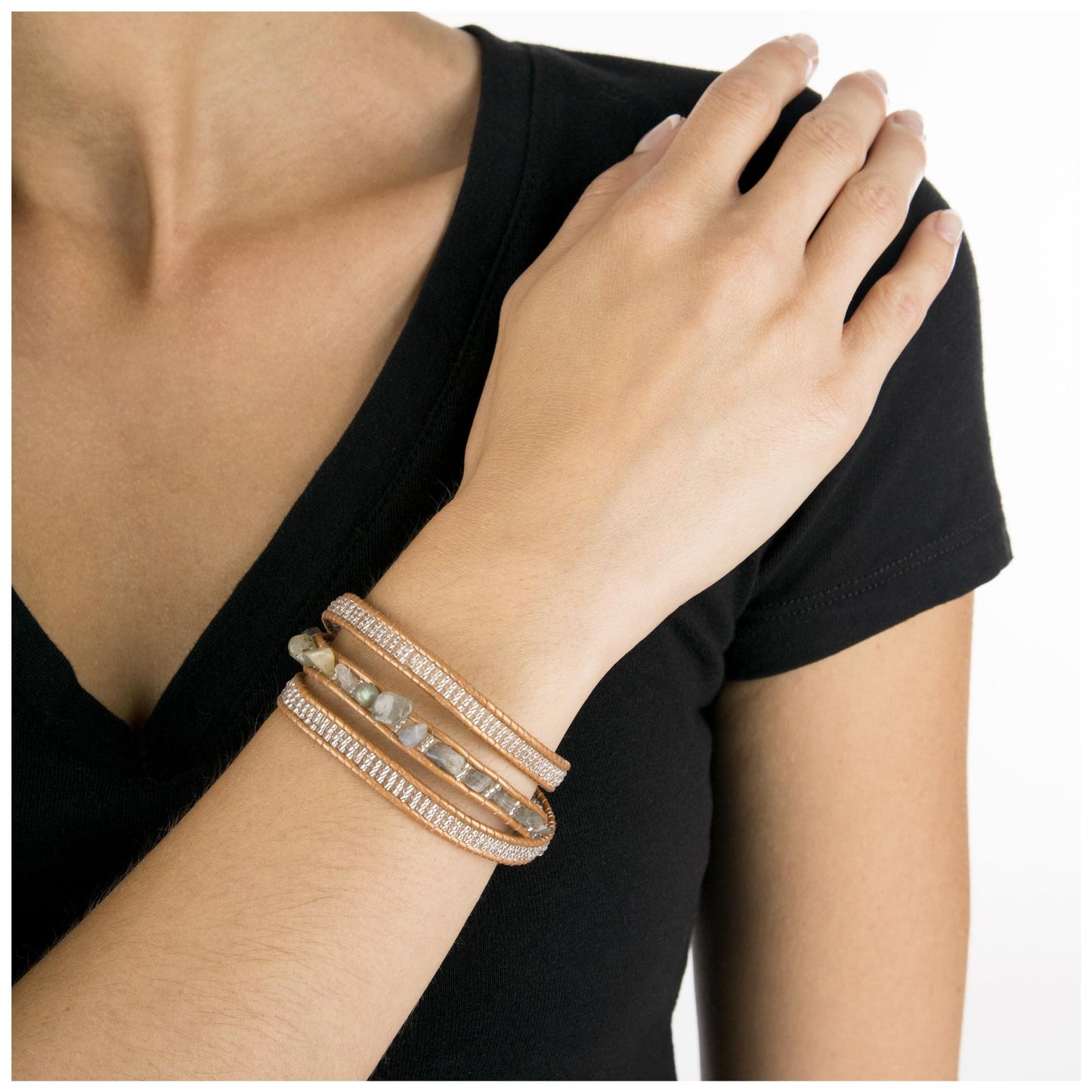 Sasa Earth 3x Wrap Bracelet