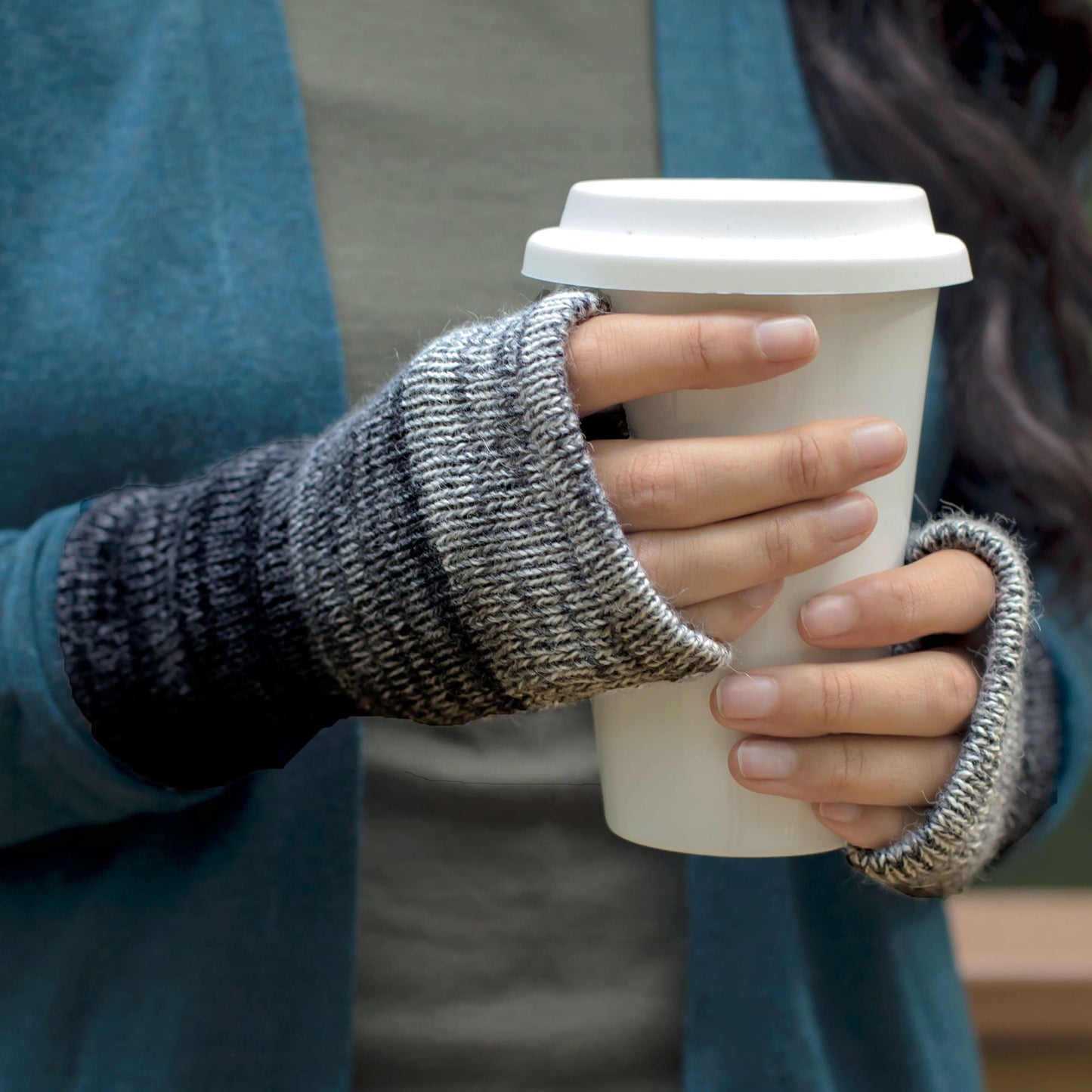 Alpaca Fingerless Mittens