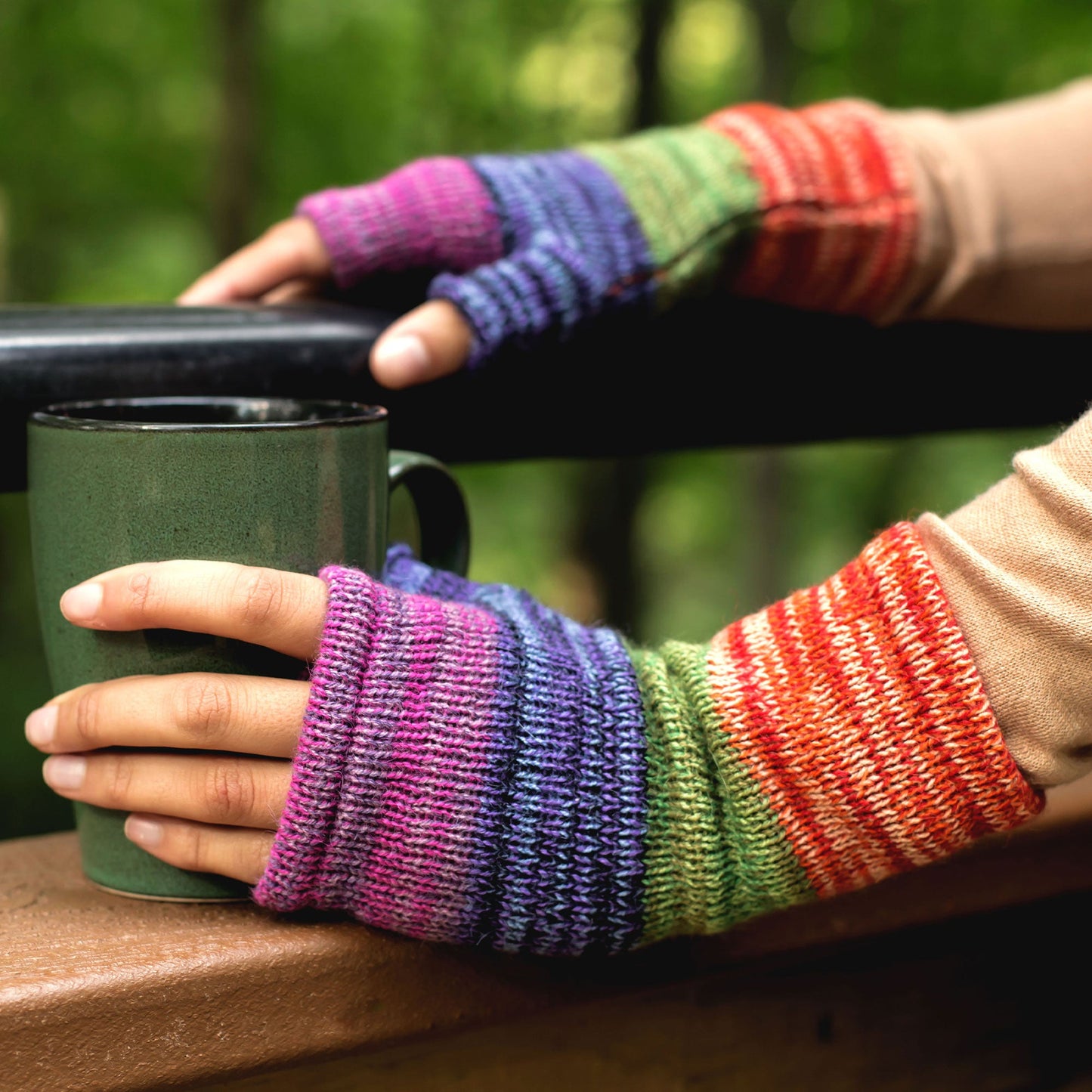 Alpaca Fingerless Mittens