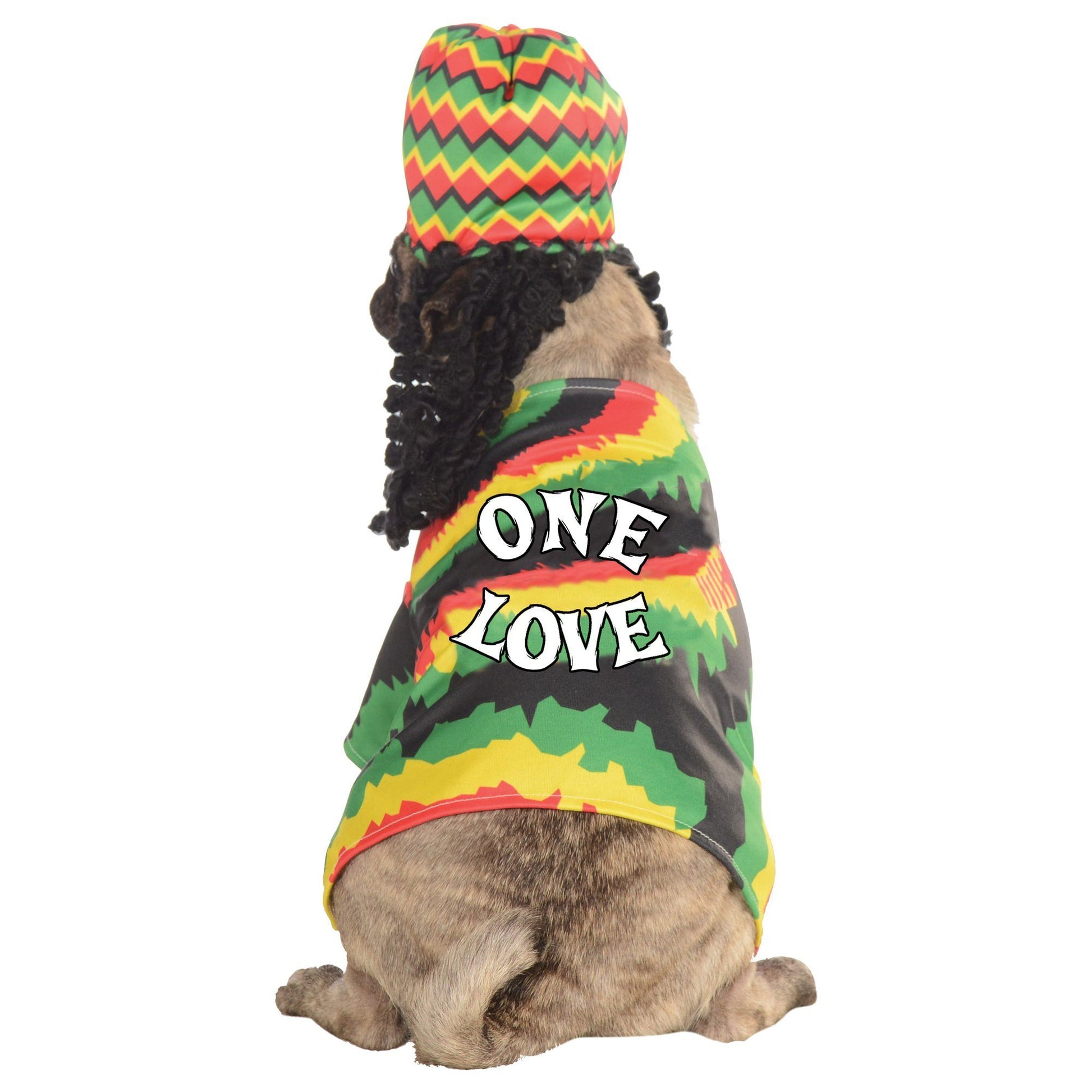 One Love Rasta Dog Costume