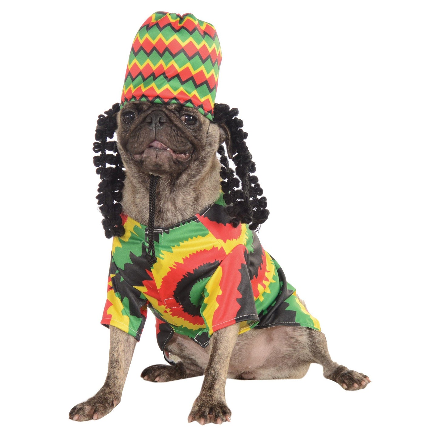 One Love Rasta Dog Costume