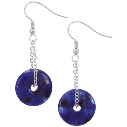 Perfect Circle Agate Earrings