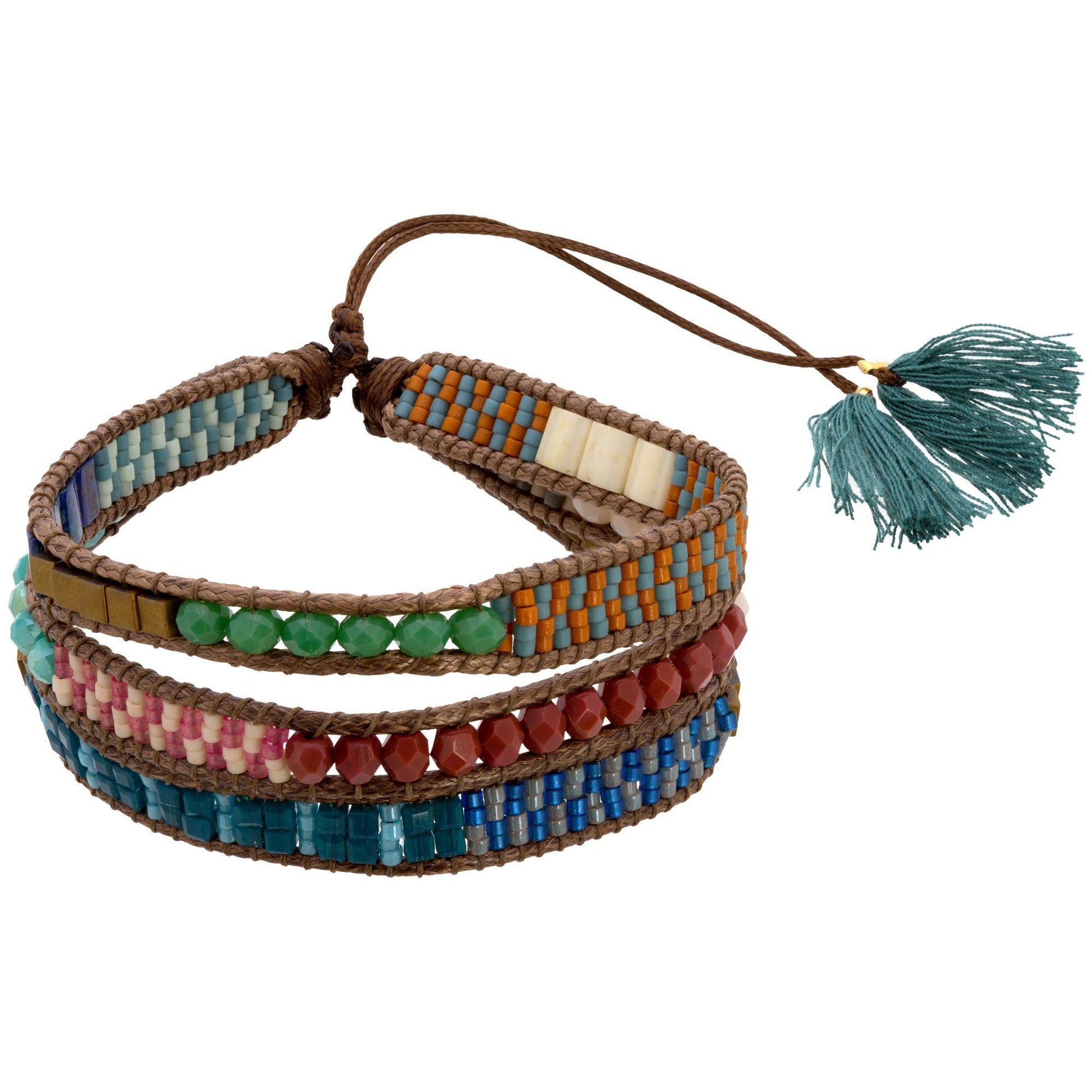 Lulu Beaded Stacked Bracelet