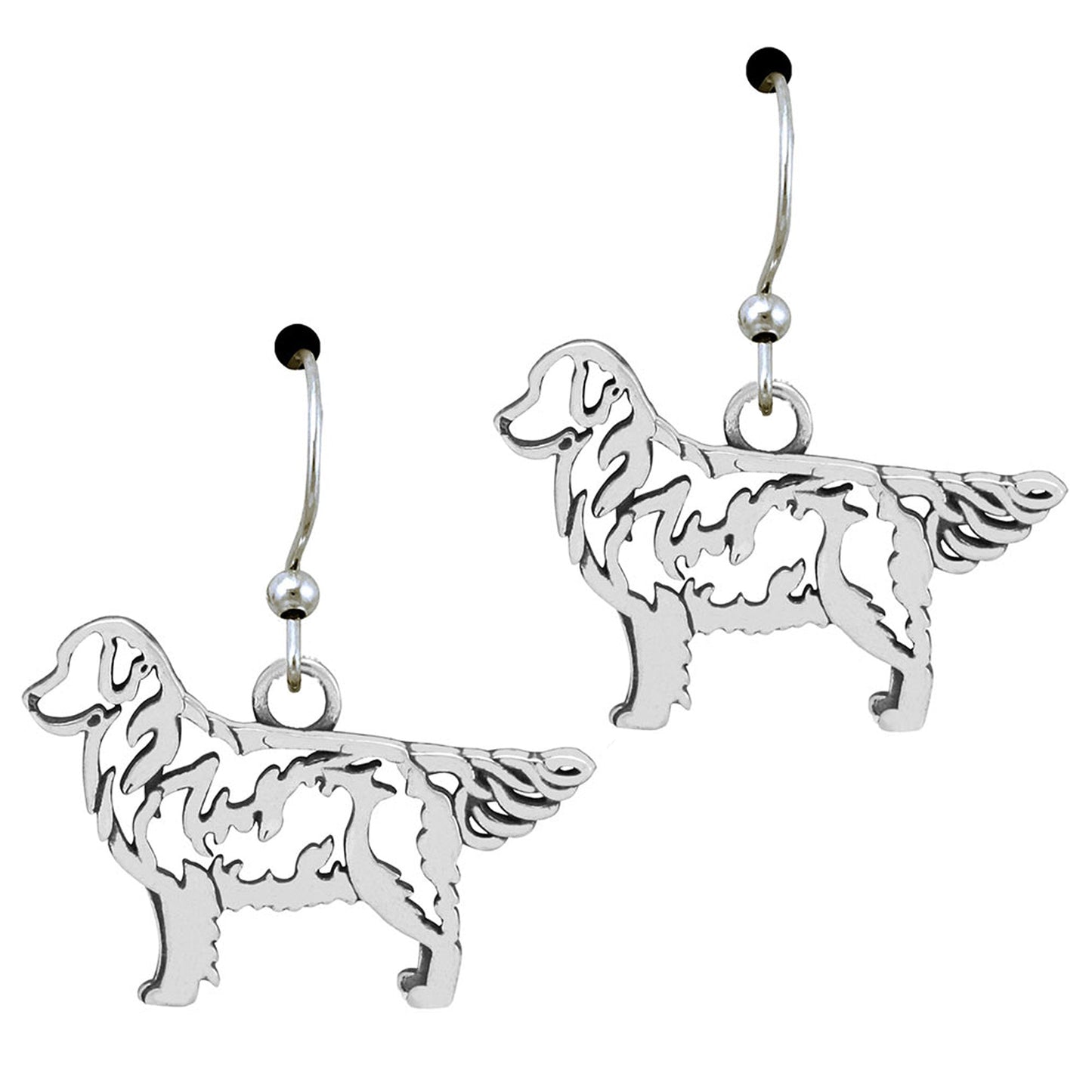 Recycled Sterling Dog Breed Earrings