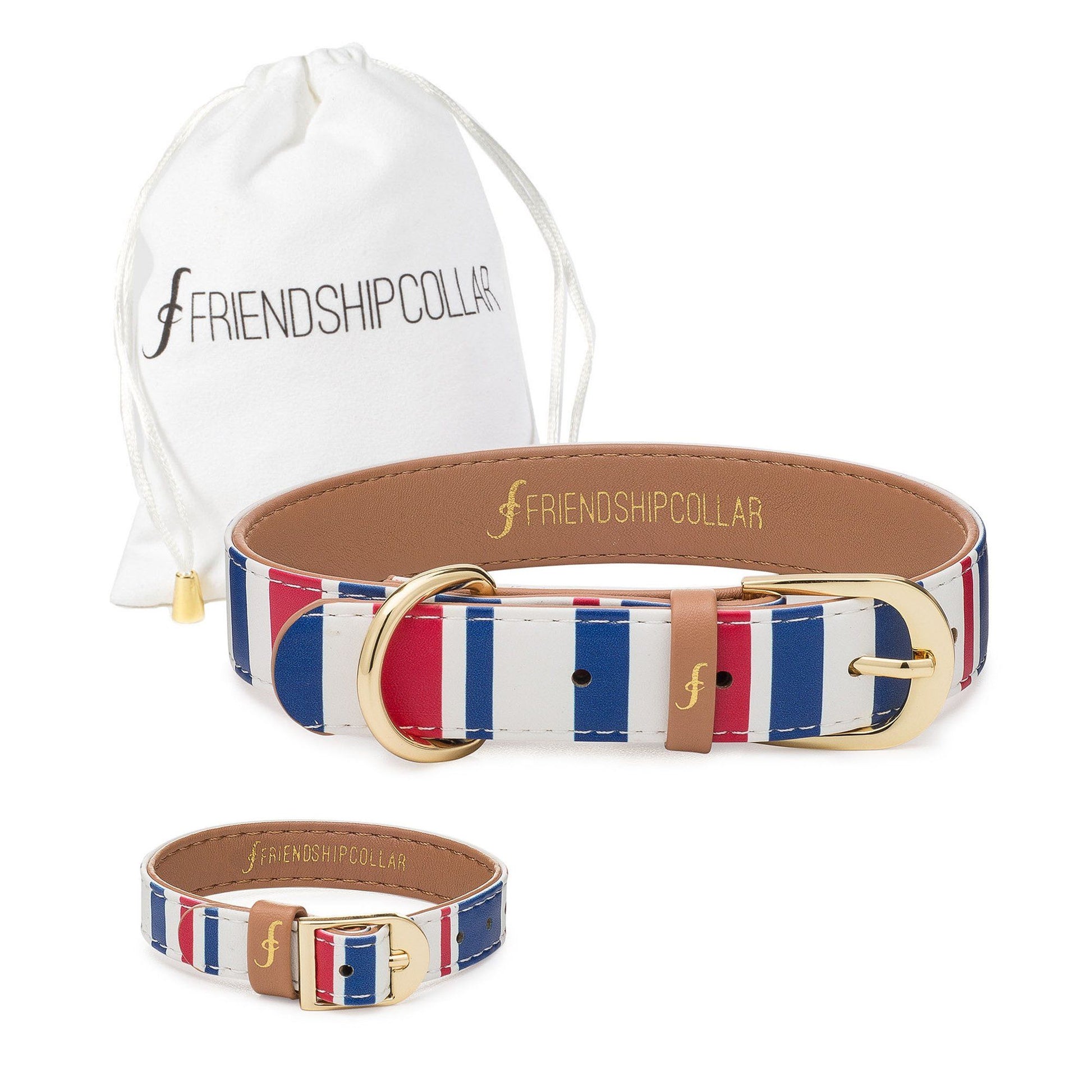 Nautical Pup Friendship Collar & Bracelet Set