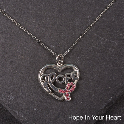 Promo - PROMO - Hope In Your Heart Pewter Necklace