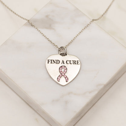 Cure In Your Heart Pewter Necklace!