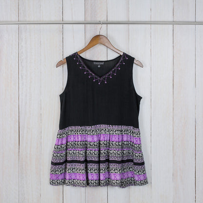 Paisley Garden Sleeveless Top