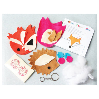 Sleepy Friends Keyring Sewing Kit