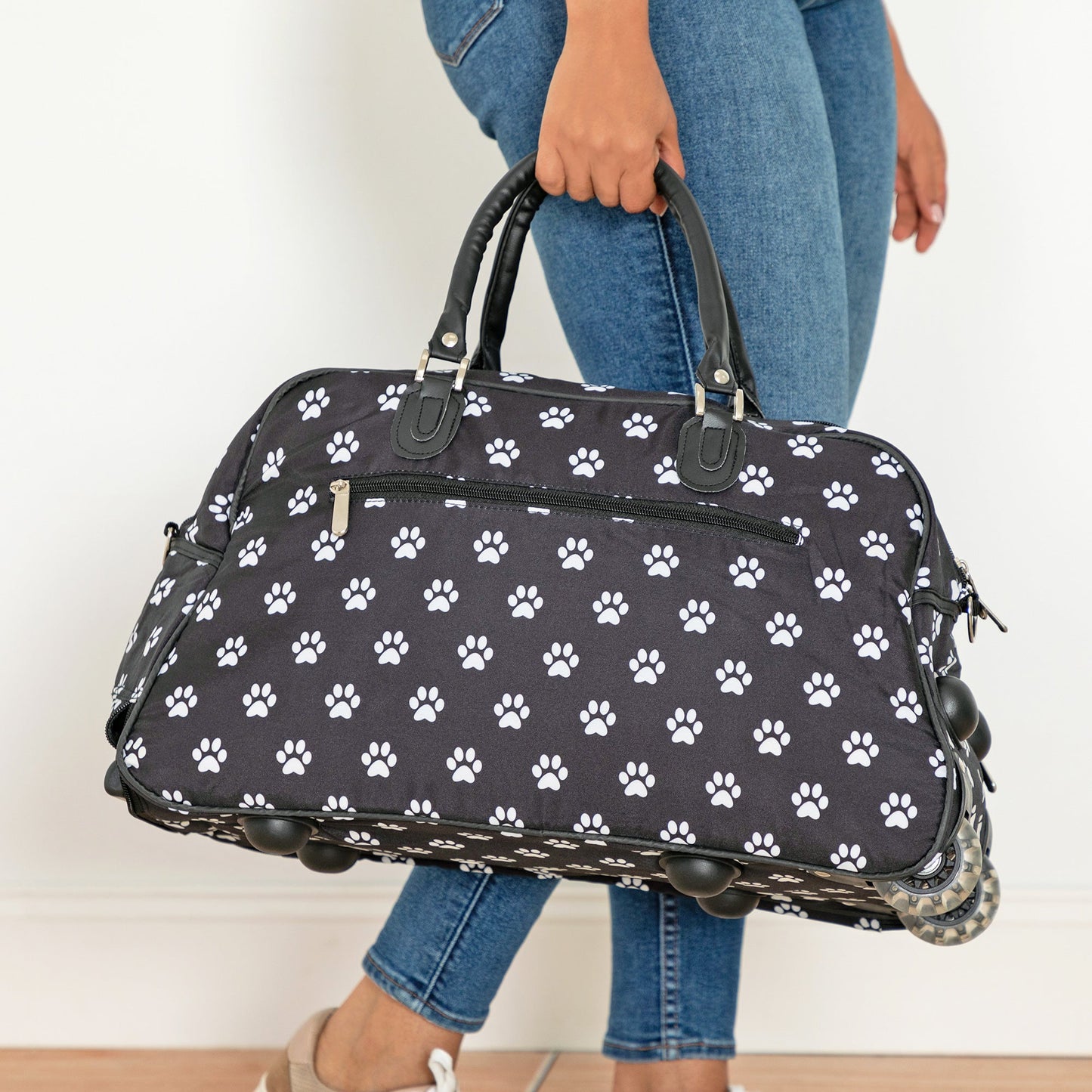 Full Drop Paws Rolling Duffel Bag