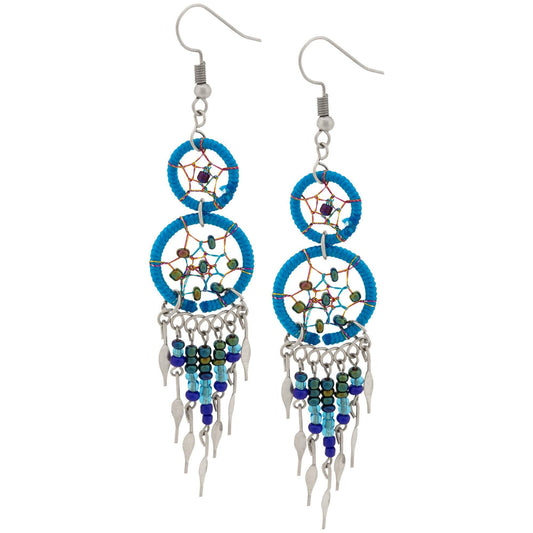 Double Dreamcatcher Dazzling Earrings