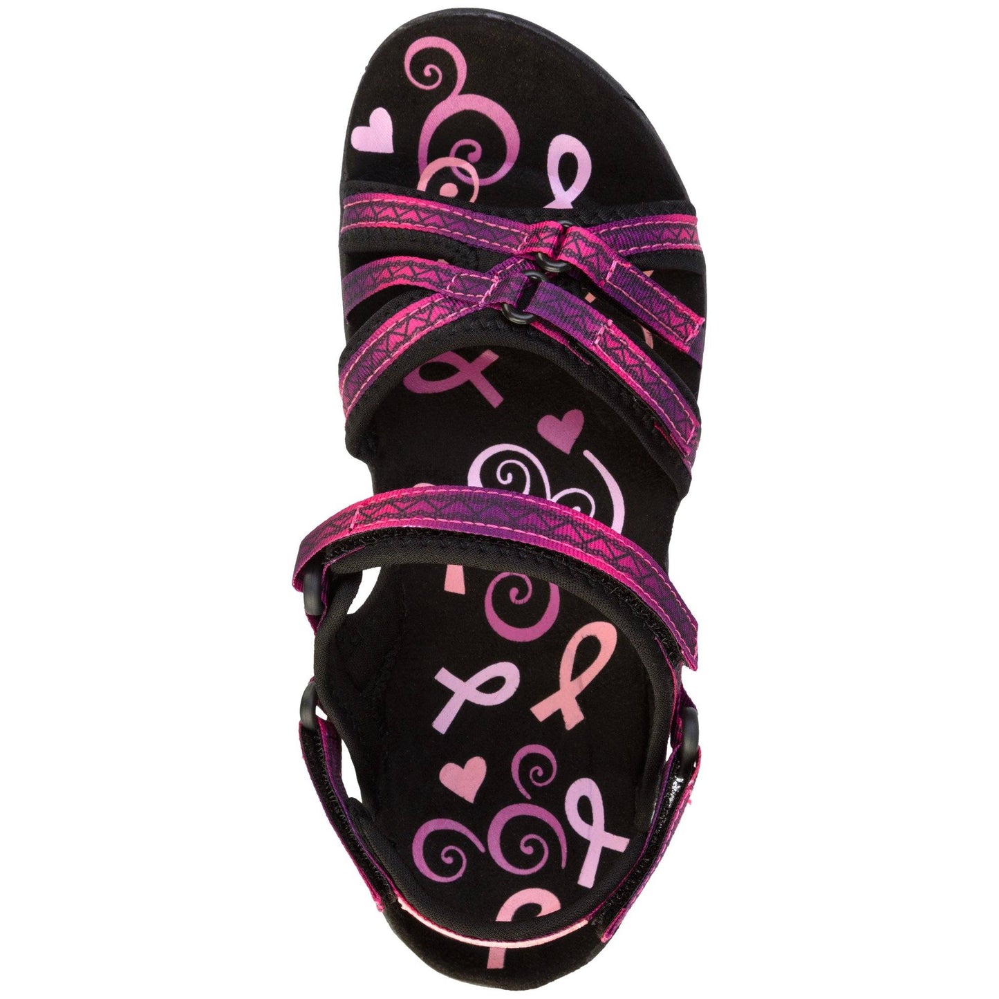 Ultralite&trade; Pink Ribbon Strappy Sport Sandals