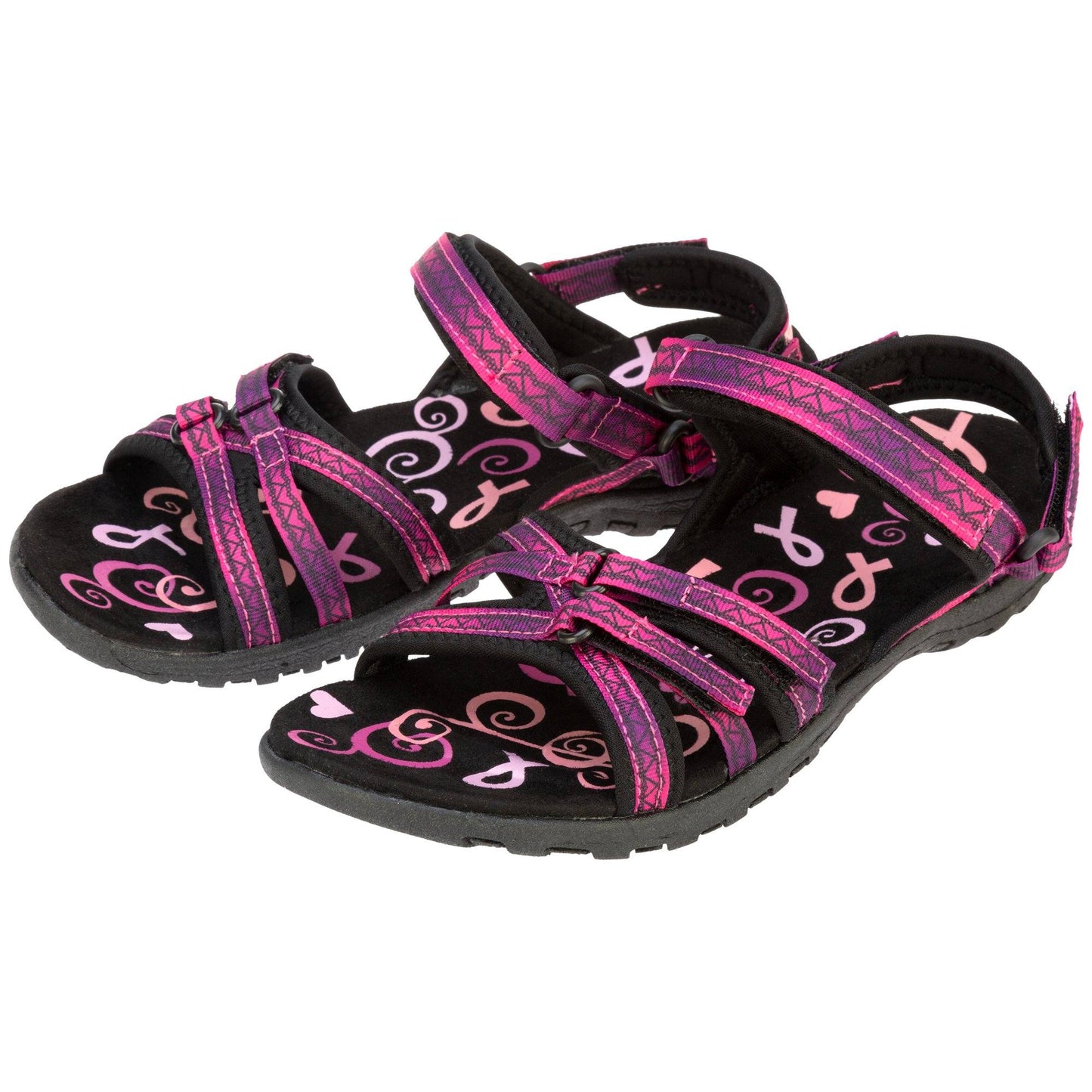 Ultralite&trade; Pink Ribbon Strappy Sport Sandals