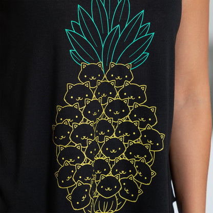 Cat Pineapple Tank Top