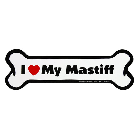 I Love My Dog Car Magnet: Breeds L - Z