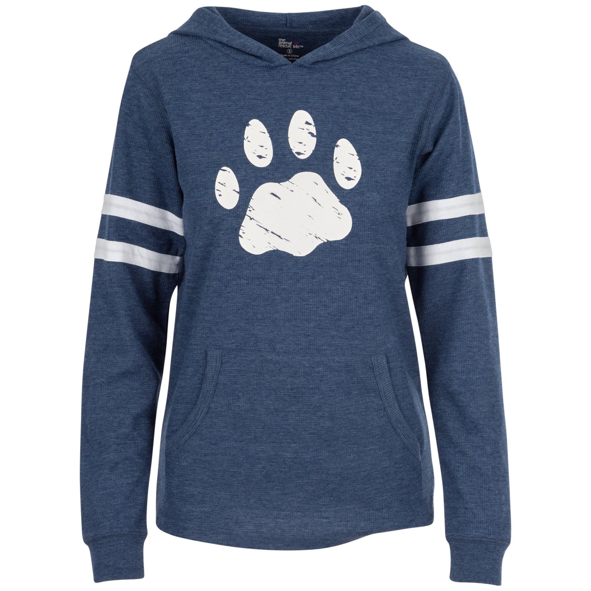 Paw Stripe Thermal Hoodie