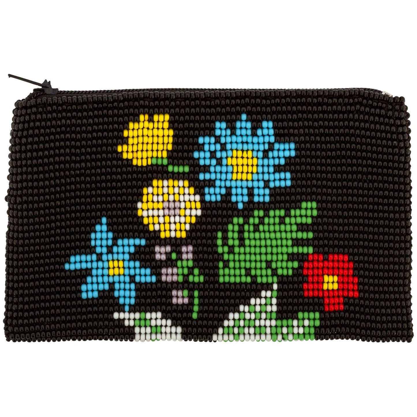 Wildflower Beaded Coin Purse