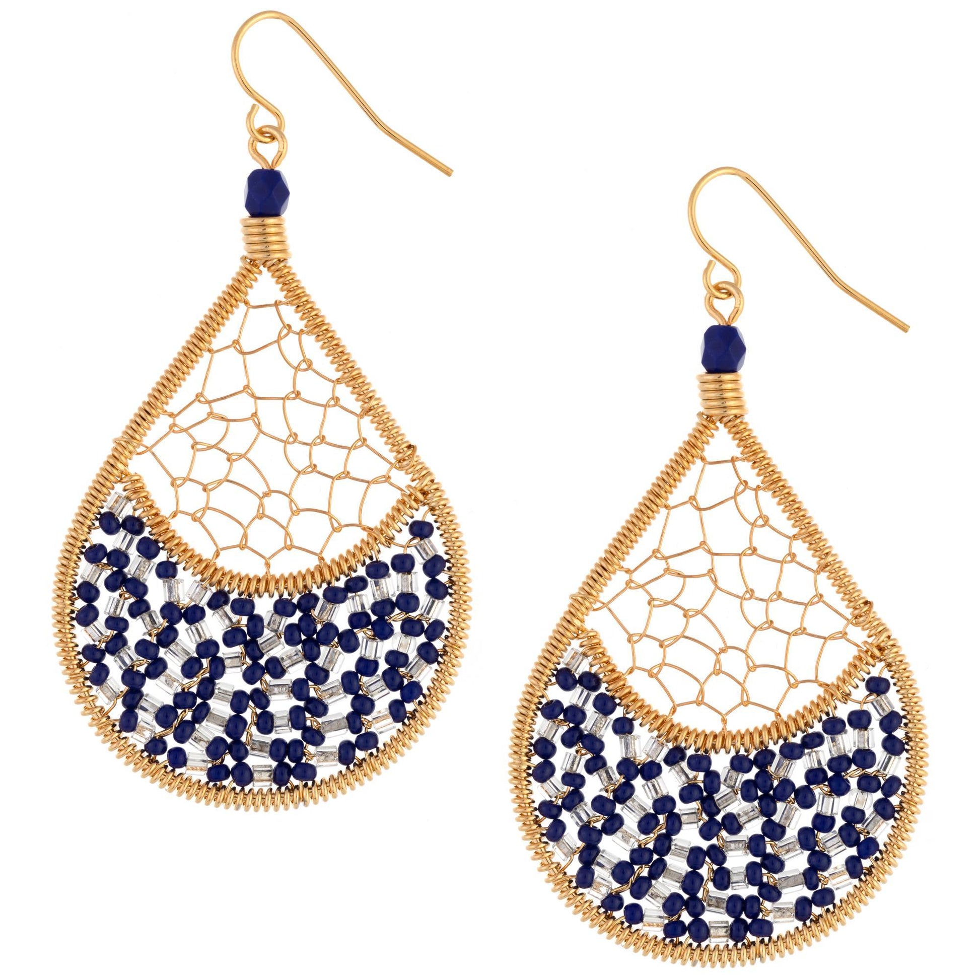 Threads & Beads Gold-Plated Earrings