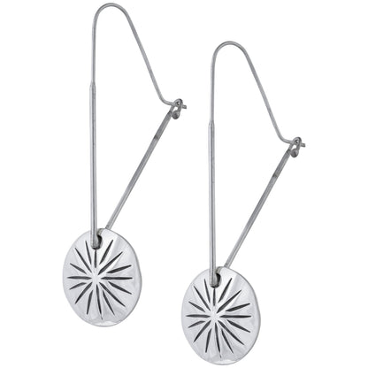 Four Corners Sterling Silver Earrings