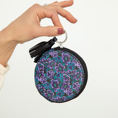 Midnight Floral Paw Print Bags