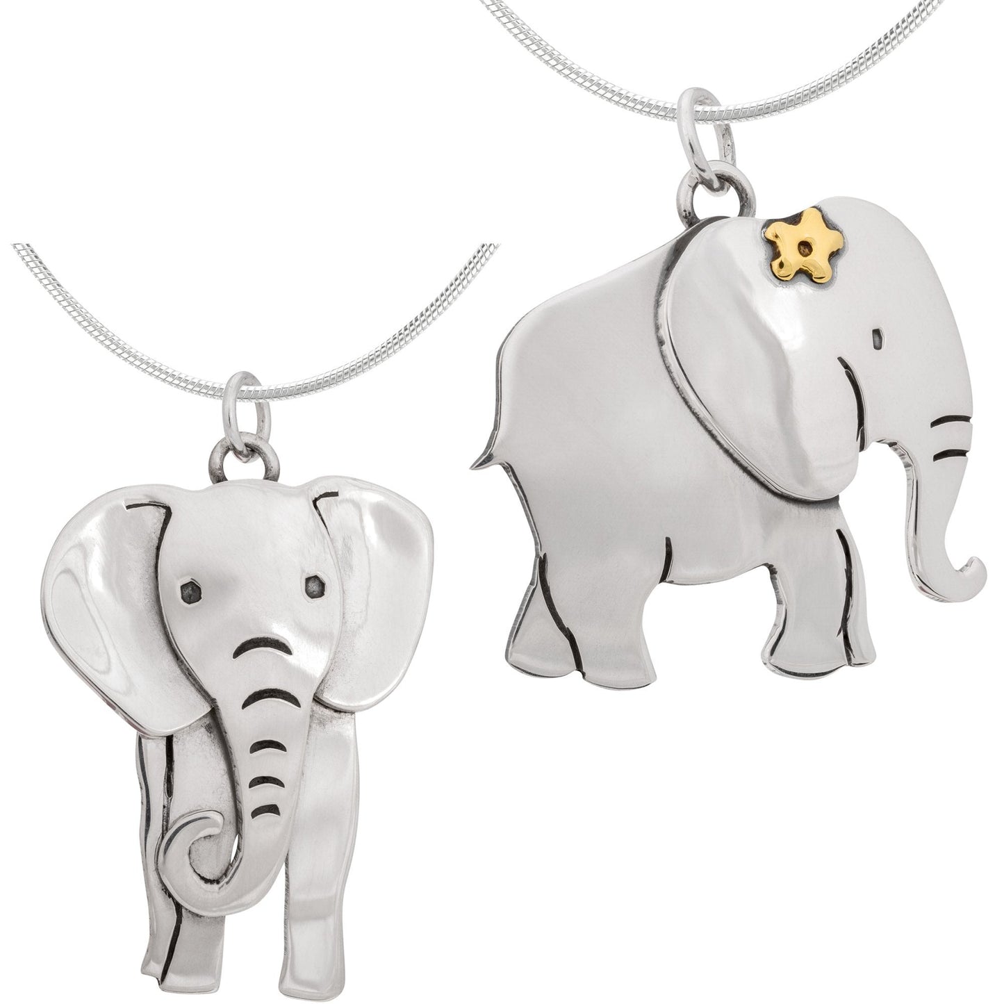 Proud Elephant Sterling Necklace