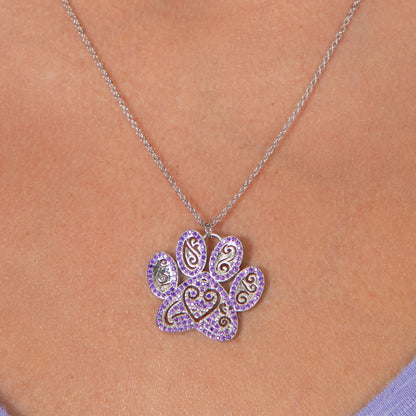 Ornate Crystal Paw Jewelry