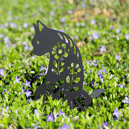 Forever Love Silhouette Garden Stake