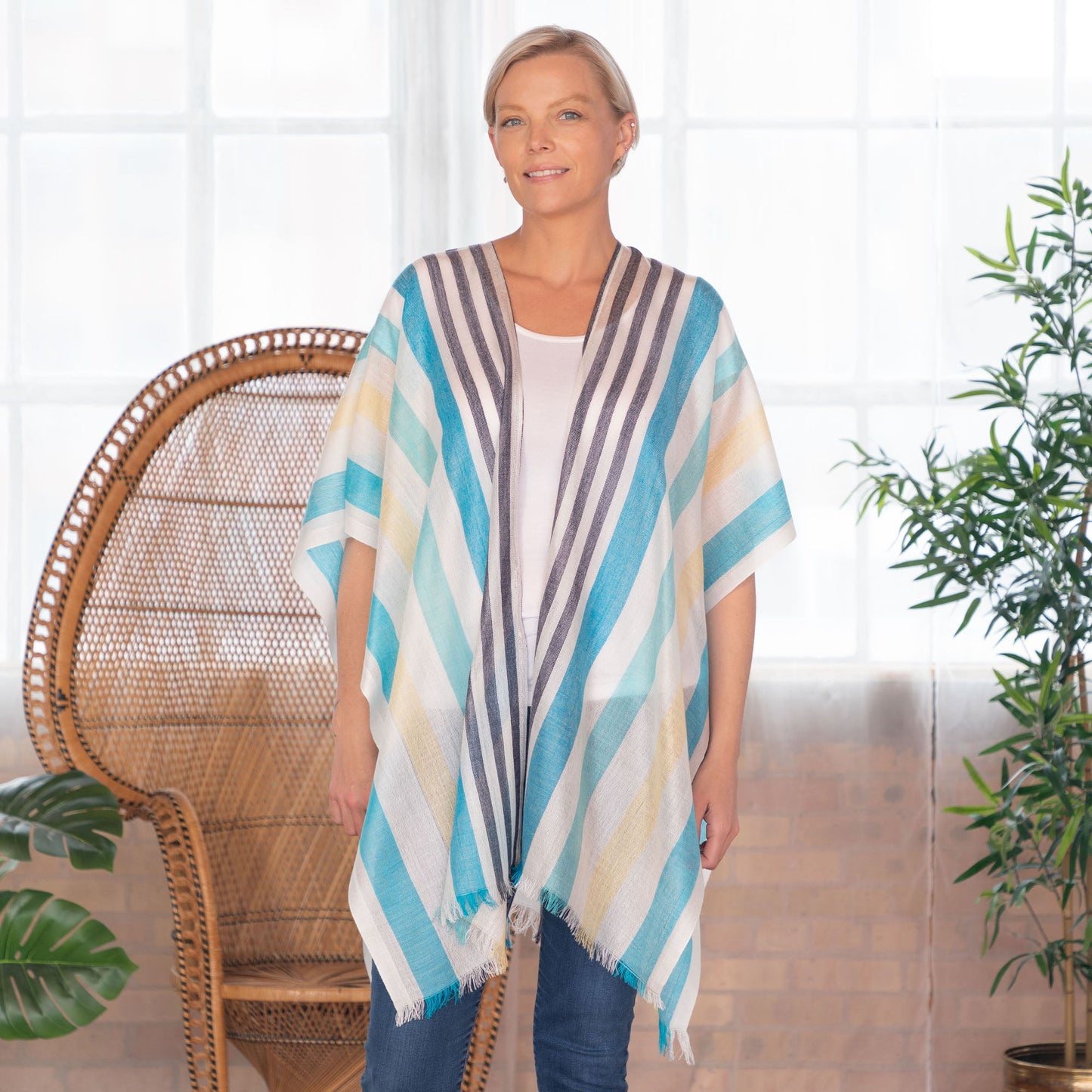 Handwoven Kimono Cover-Up | Fair Trade