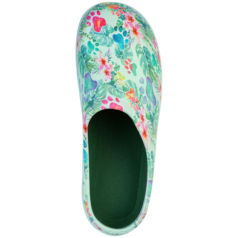 Paw Print Garden Clogs