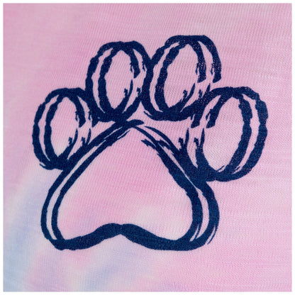 Paw Print Tie-Dye Tee