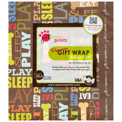 Pet Party Printz&trade; Birthday Gift Wrap