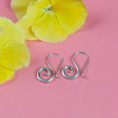 Chunky Swirl Sterling Silver Earrings