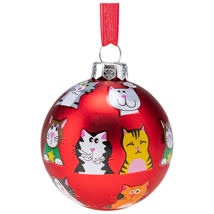 Pet Portrait Glass Ornament