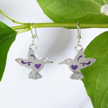 Whimsical Hummingbird Earrings