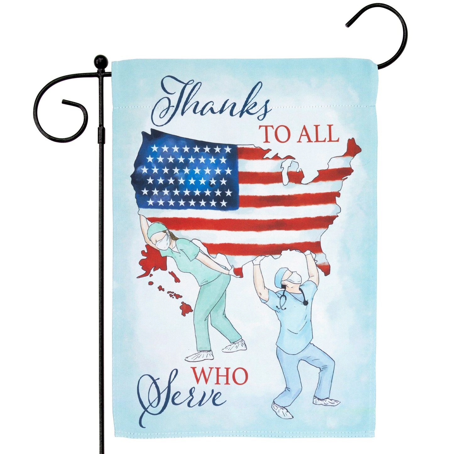 All Who Serve Garden Flag