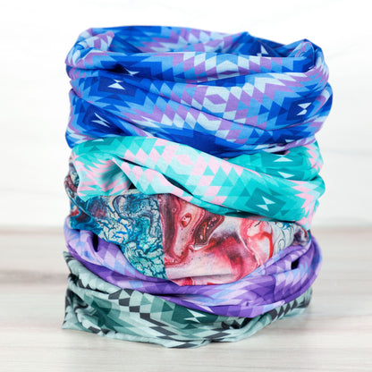 Colorful Print Lightweight Neck Warmer