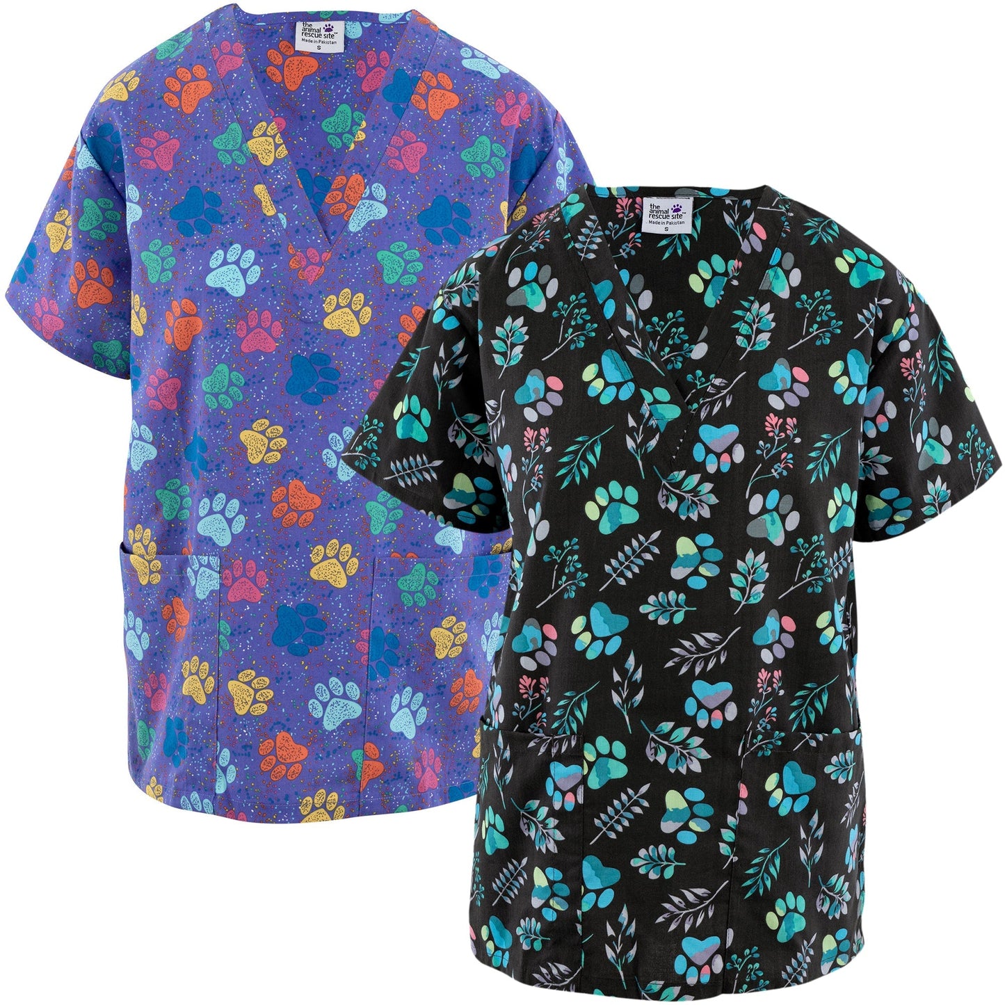 Pawsitivley Lovely Scrub Top