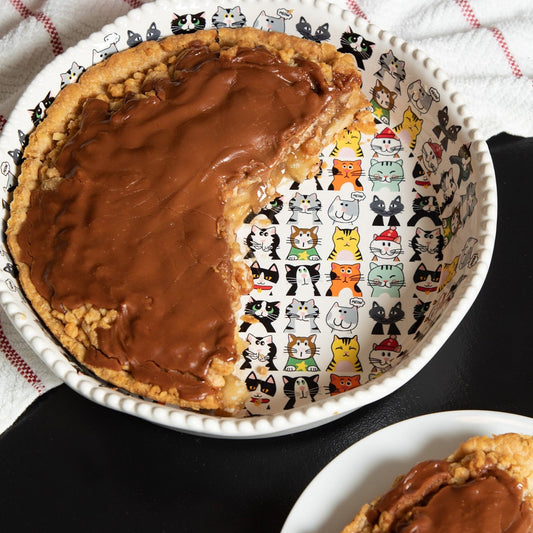 Made With Love Ceramic Pie Plate