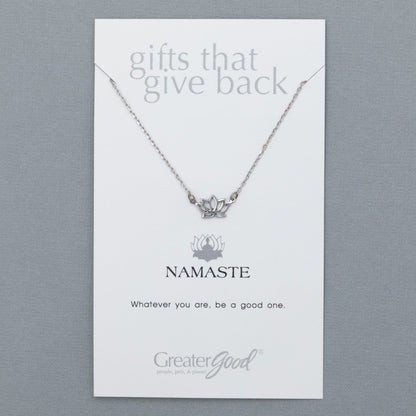 Mindfully Living Pewter Necklace