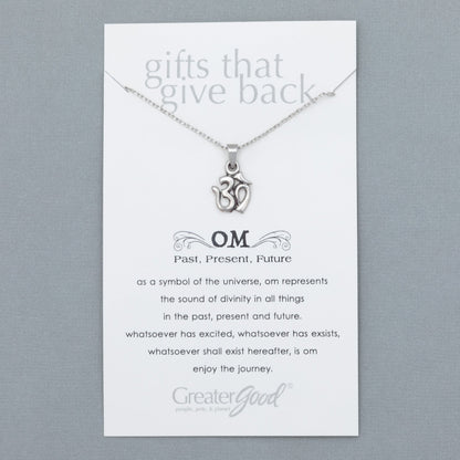 Mindfully Living Pewter Necklace